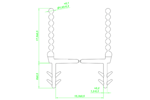 Plan joint caoutchouc type H - BLI