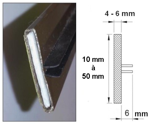 Joint intumescent 2 lèvres